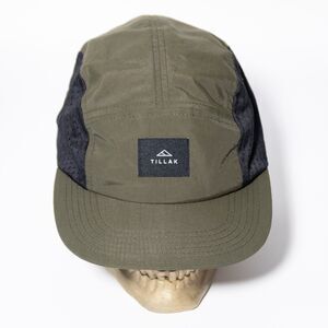 Tillak Wallowa Trail Camp Hat Lightweight Nylon 5 Panel Adjustable Cap Green